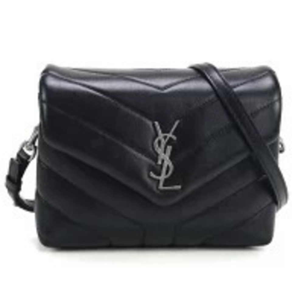 Saint Laurent Shoulder Bag Loulou Black Crossbody